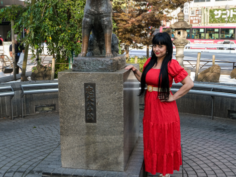 Hachiko Tokyo dove vederlo statua incrocio Shibuya